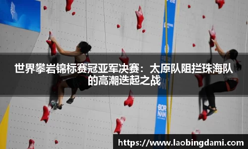 世界攀岩锦标赛冠亚军决赛：太原队阻拦珠海队的高潮迭起之战